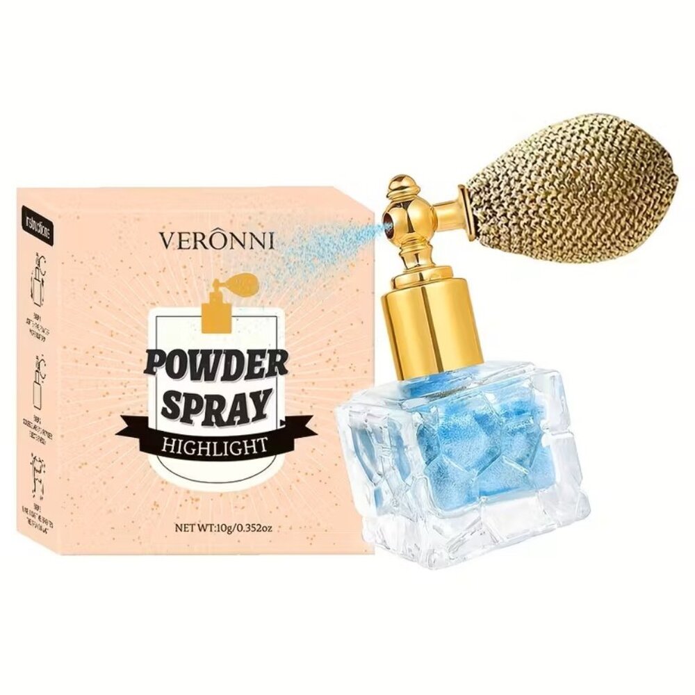 #04 Body Makeup Blue Glitter Body Spray Z366